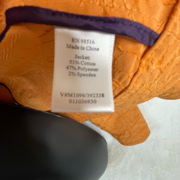 Coldwater Creek Burnt Orange Textured Blazer - Picture 7 of 8